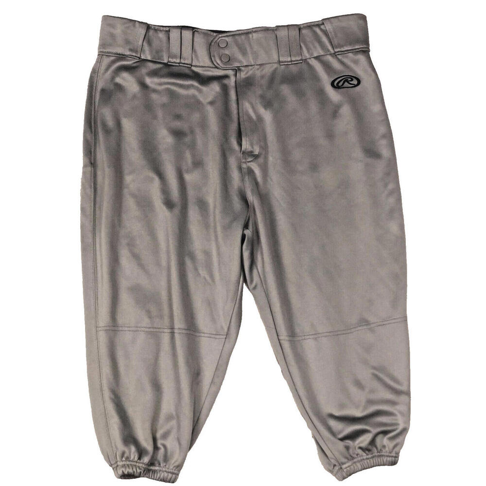 Rawlings Baseball Men's Knickers Baseball Pants Grey Size XL Brand New